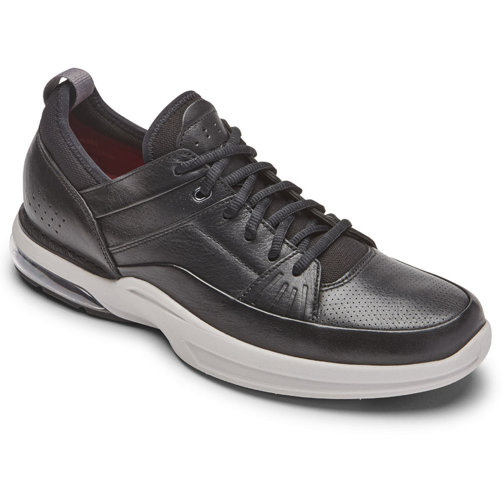 Tenis Rockport Homem Pretas - Howe Street Lace Up - 96105XZNK